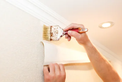 Pose de papier peint à Brognon — revêtements muraux et toiles de verre
